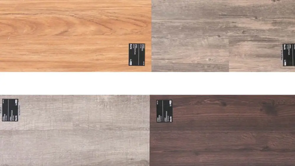 Luxury vinyl plank samples available to order